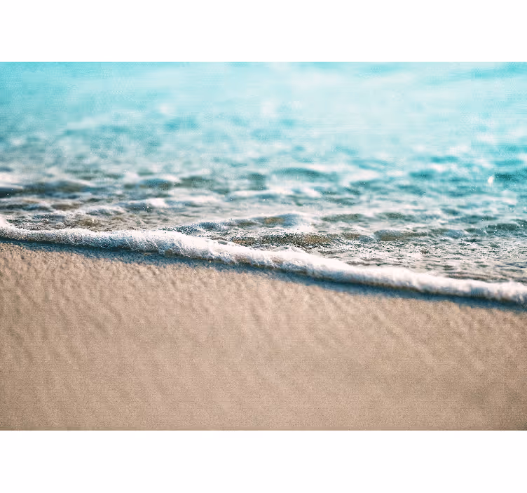 Voda na plaži pod morjem fototapeta - TenStickers