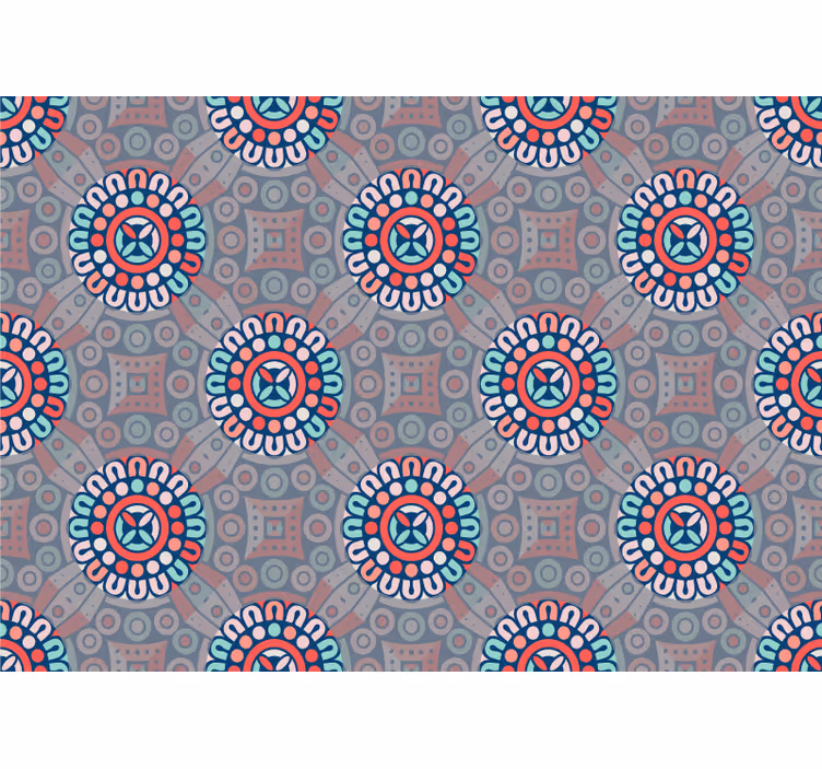 Geometric floral patterns fototapete z vzorci in teksturami - TenStickers