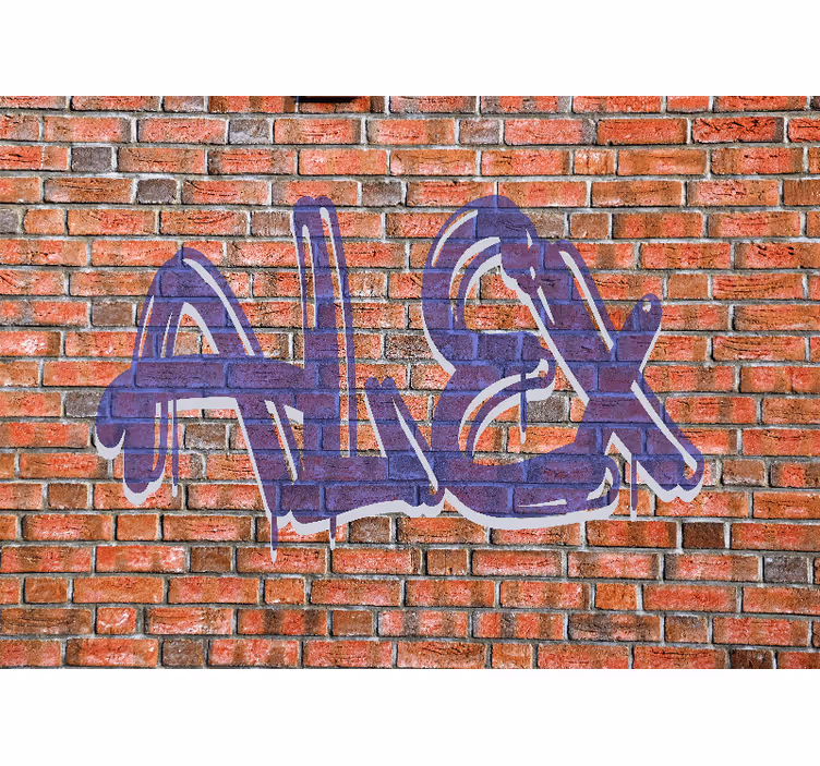 Umetnost imen za grafite Fototapete s graffiti motivi - TenStickers