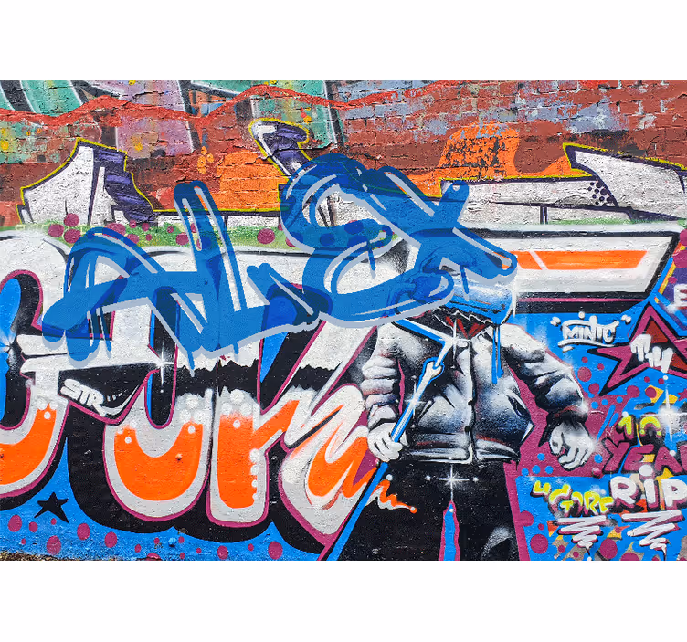 Mestni ulični slog Fototapete s graffiti motivi - TenStickers
