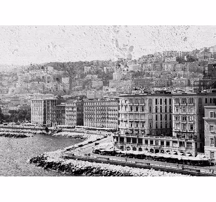 Obalni pogled na neapelj Fototapete mest in držav - TenStickers