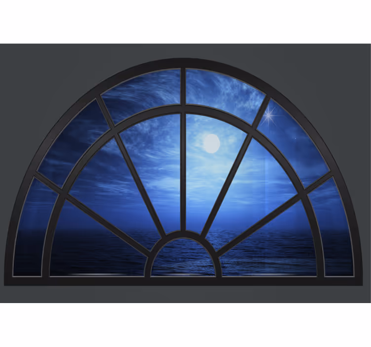 Moonlit ocean view fototapete neba - TenStickers