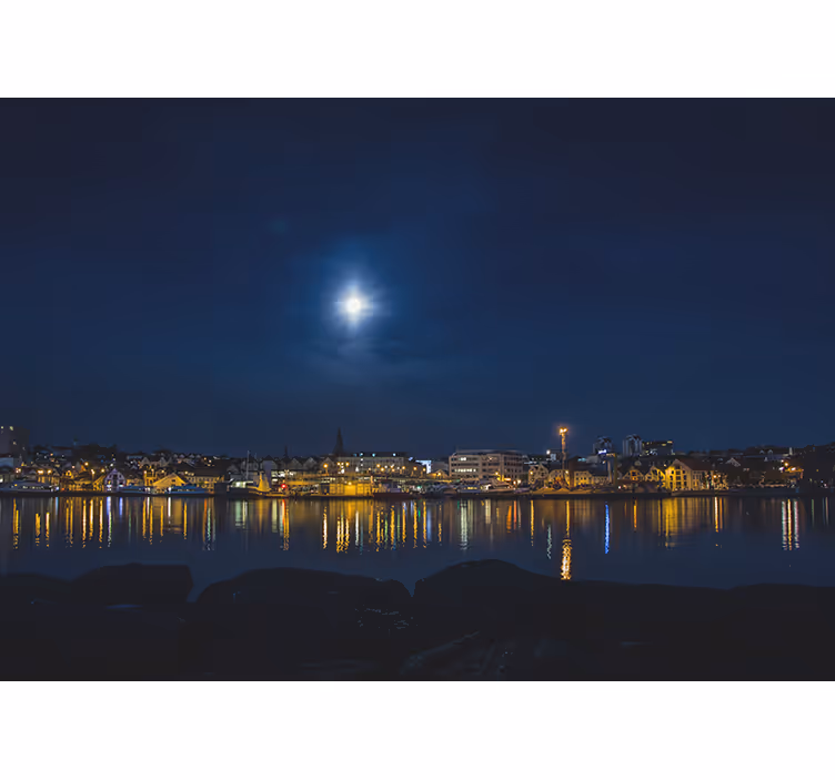 Pogledi na stavanger na freski blizu stene - TenStickers