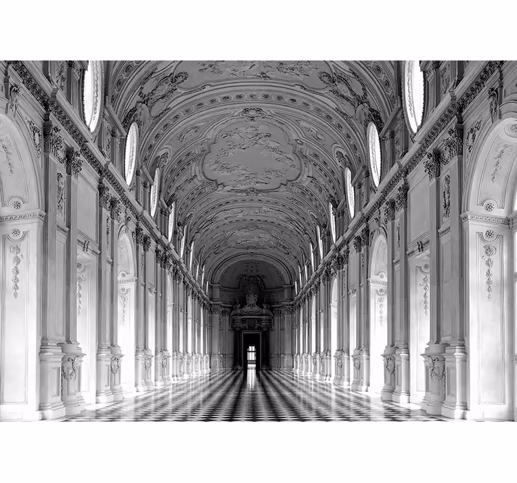 Elegant architectural aisle fototapete klasične umetnosti - TenStickers