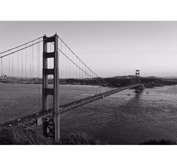 Golden gate structure fototapete mest in držav - TenStickers