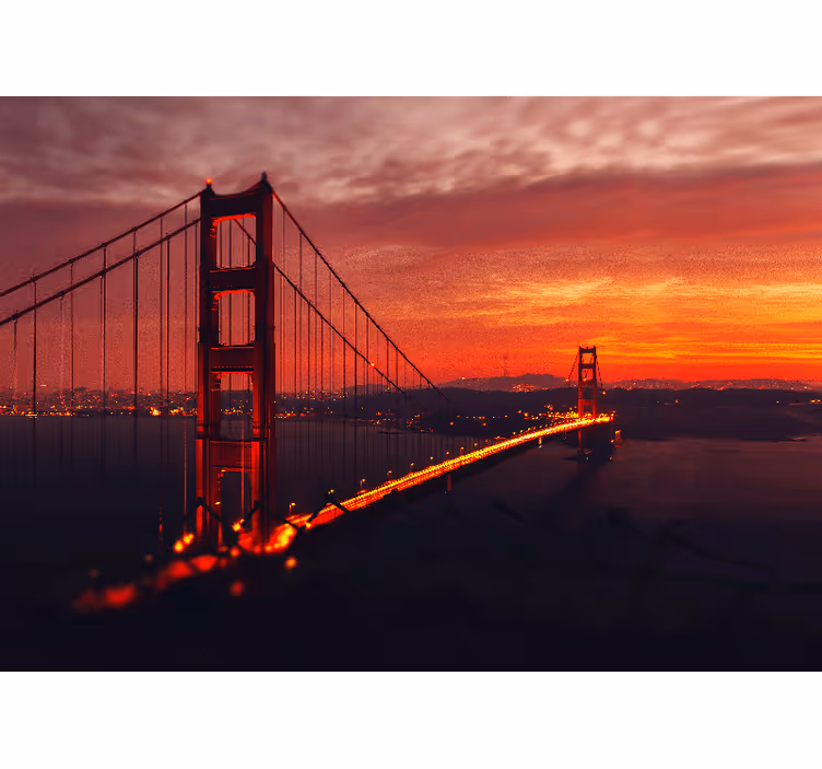 Golden gate arch fototapeta mest in držav - TenStickers