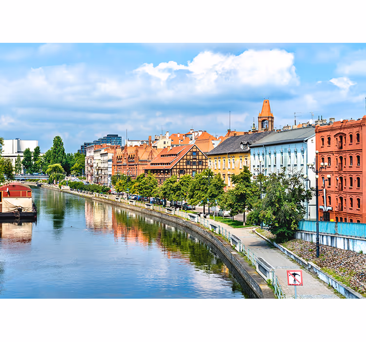 Dediščina urbana pokrajina odsev Fototapete mest in držav - TenStickers
