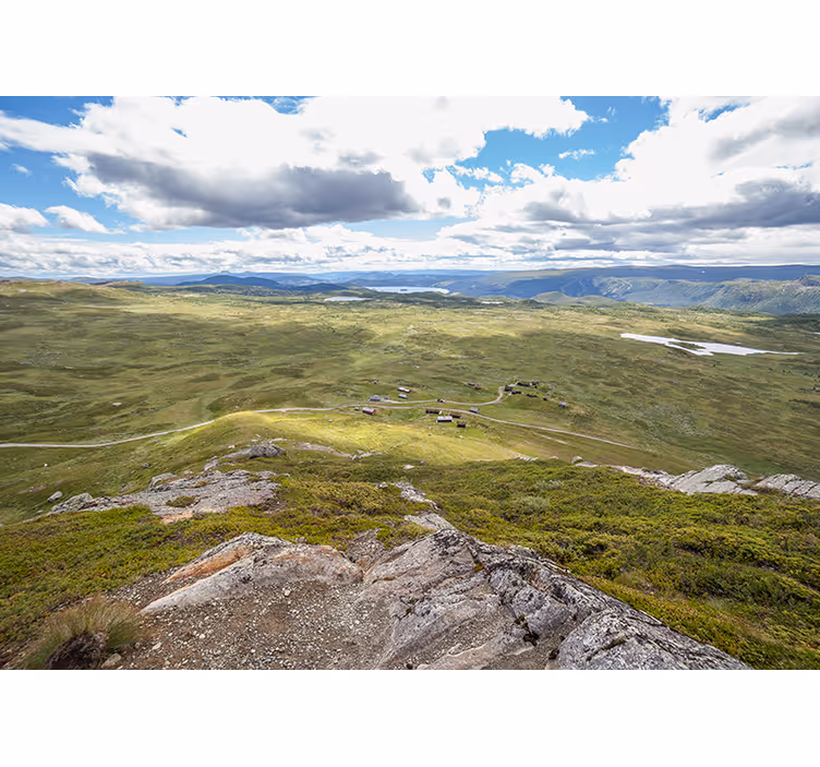 Mountainous greenery view stenske poslikave - TenStickers