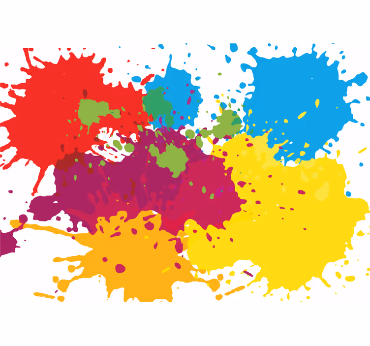 Colorful splash patterns fototapete s graffiti motivi - TenStickers