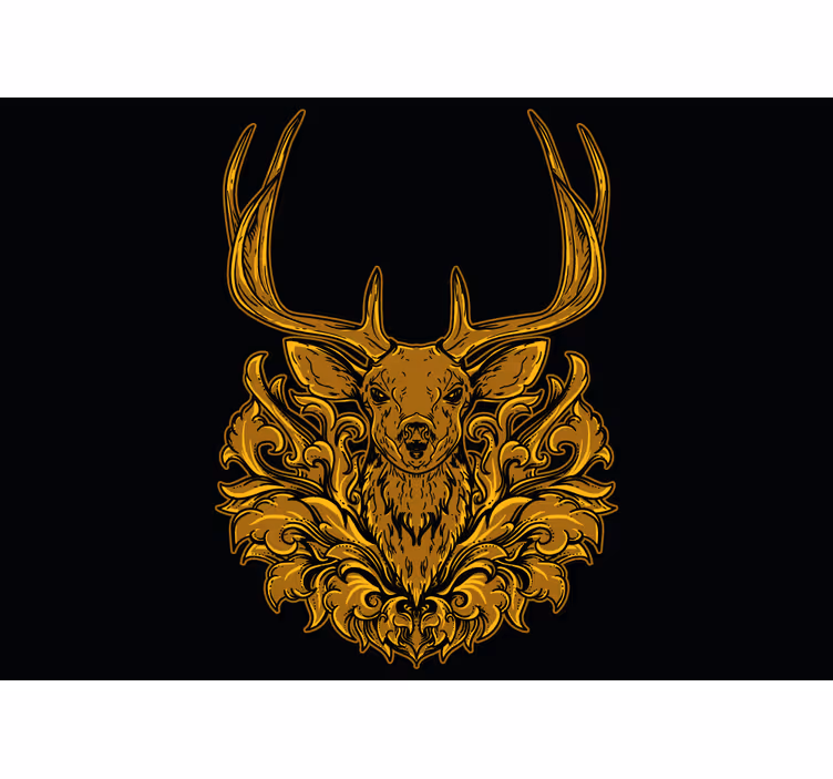 Majestic deer portrait fototapete z živalmi - TenStickers
