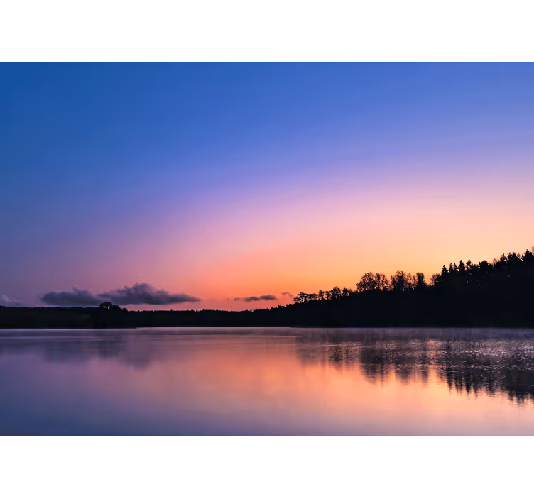 Tranquil lake reflections stenske poslikave - TenStickers