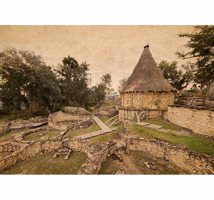 Ancient structure landscape stenske poslikave - TenStickers
