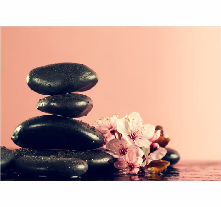 Pebble serenity zen fototapete - TenStickers