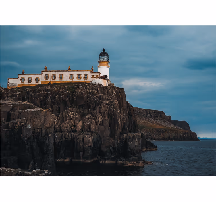 Lighthouse on cliffs stenske poslikave - TenStickers