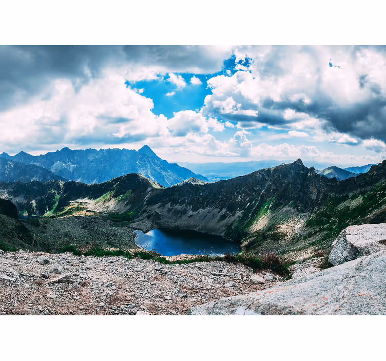 Grand mountain lake stenske poslikave - TenStickers