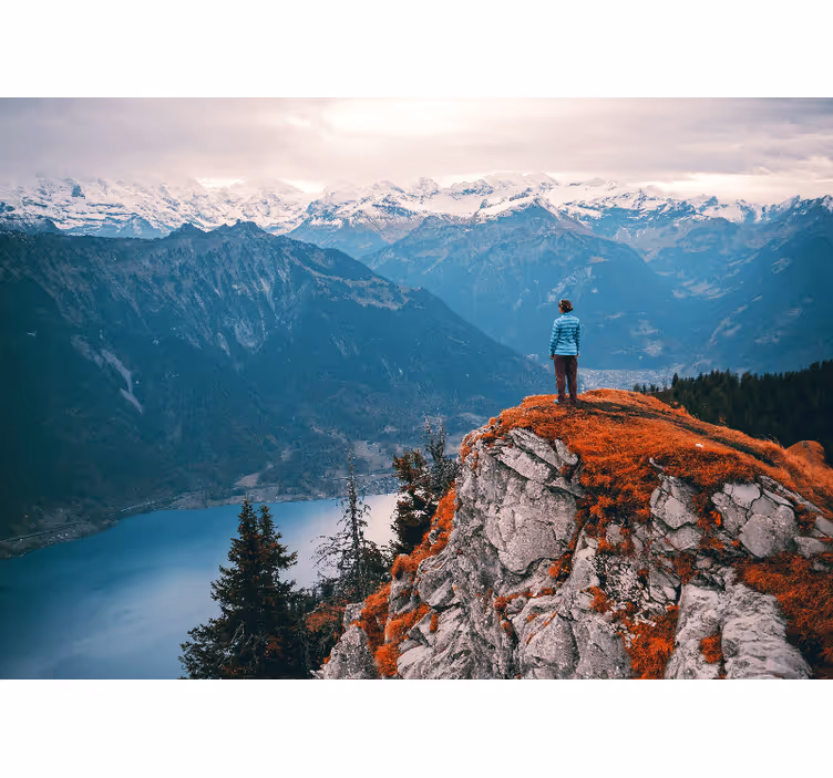 Mountain view serenity stenske poslikave - TenStickers