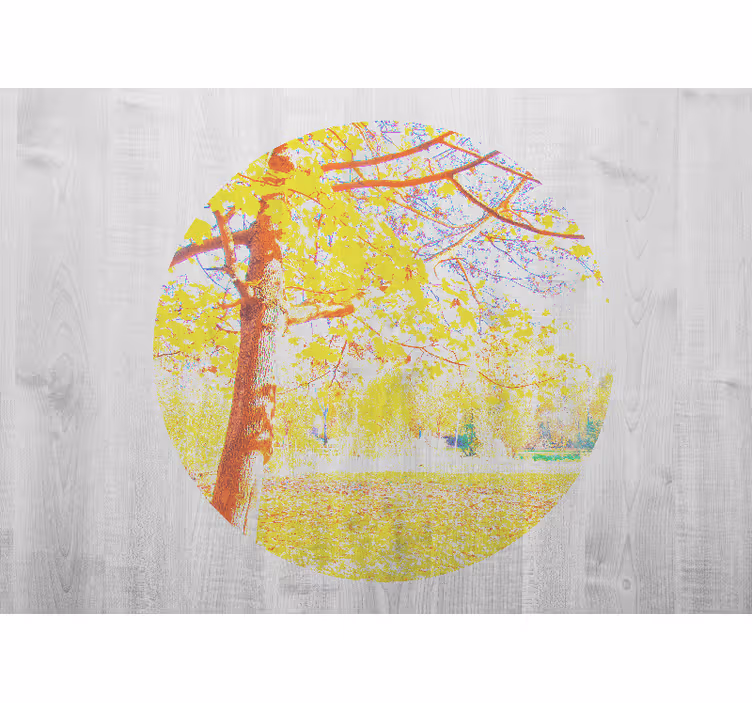 Autumn tree scene fototapete narava - TenStickers