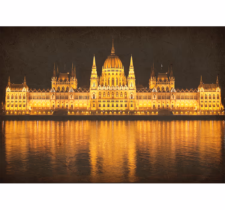 Budapest night view fototapete iz drugih mest - TenStickers