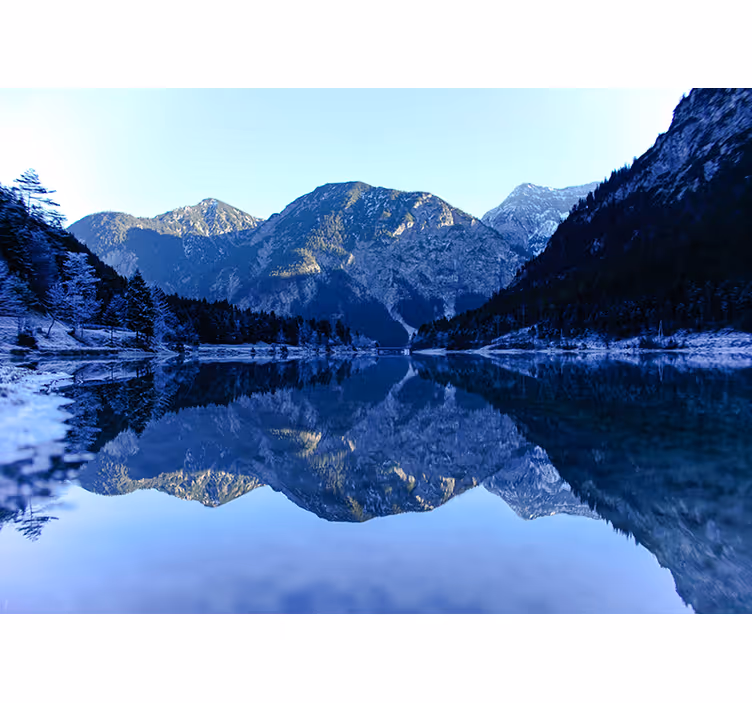 Mountain reflection landscape stenske poslikave - TenStickers