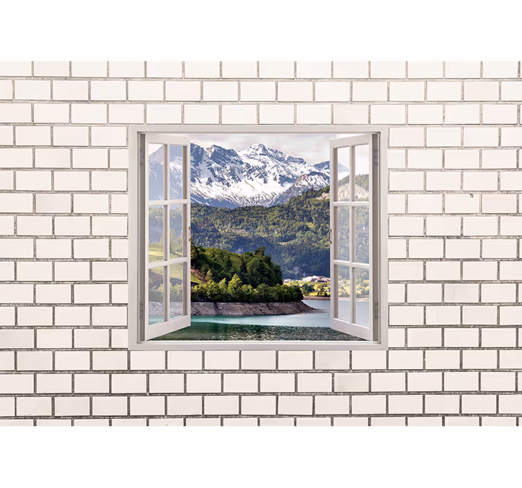 Mountain view escape stenske poslikave - TenStickers