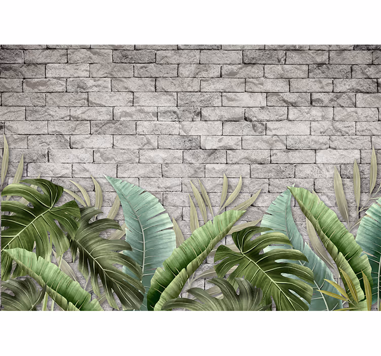 Lush tropical greens fototapete narava - TenStickers