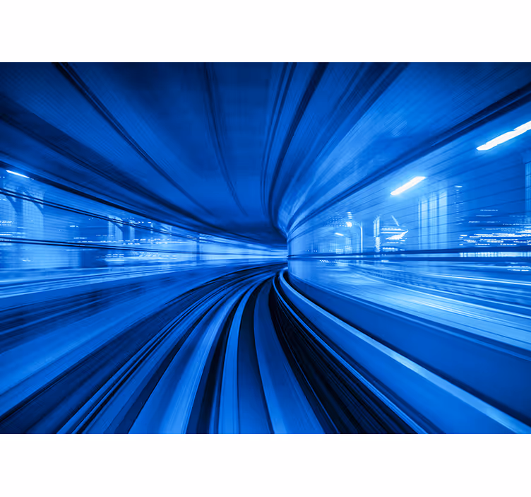 Dynamic subway motion fototapeta z vozili - TenStickers