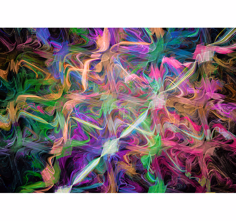 Vibrant abstract swirls abstraktni fototapeti - TenStickers