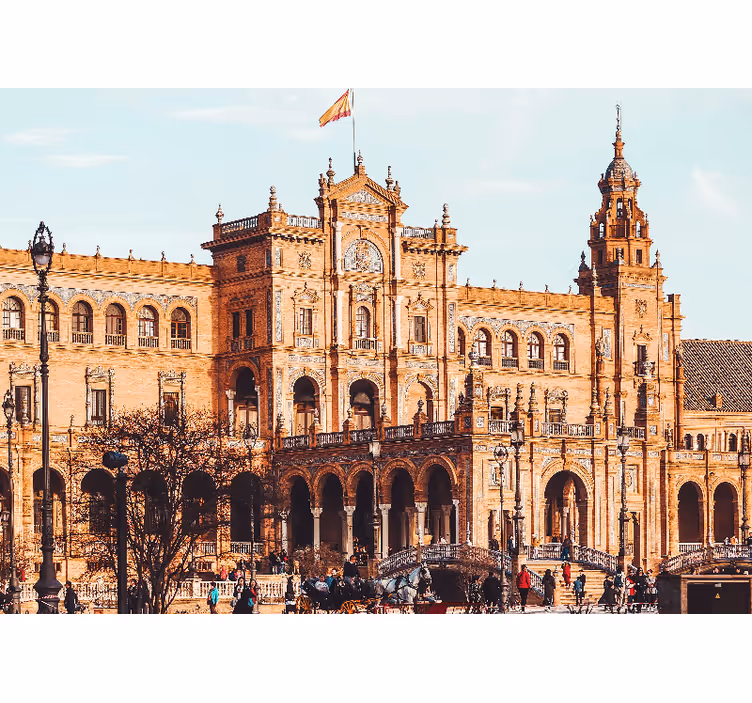 Historic spanish architecture fototapete iz madrida - TenStickers
