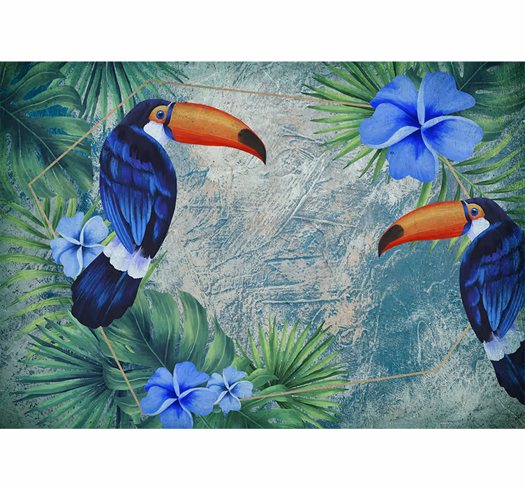 Tropical toucan duo fototapete z živalmi - TenStickers