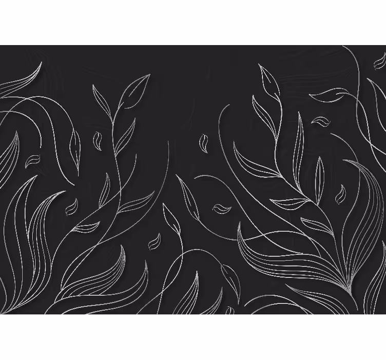 Elegant leaf patterns fototapete narava - TenStickers