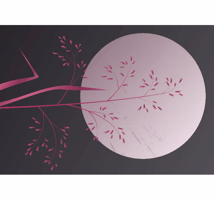 Serene botanical motif fototapeta za zen okolje - TenStickers
