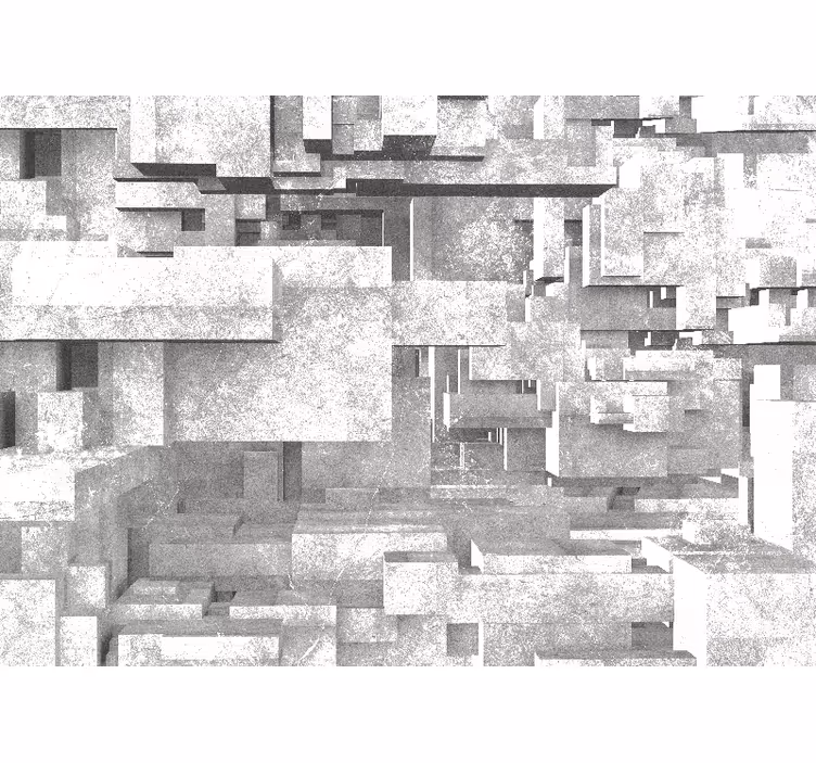 Geometric structure layers abstraktni fototapeti - TenStickers