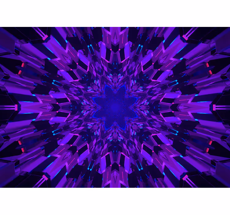 Geometric star pattern abstraktni fototapeti - TenStickers