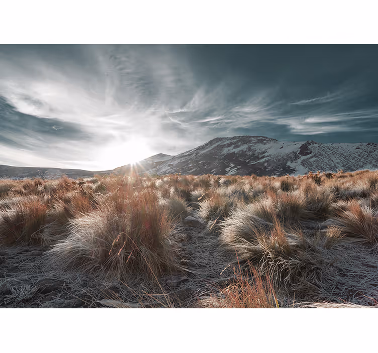 Mountain sunrise scenery stenske poslikave - TenStickers