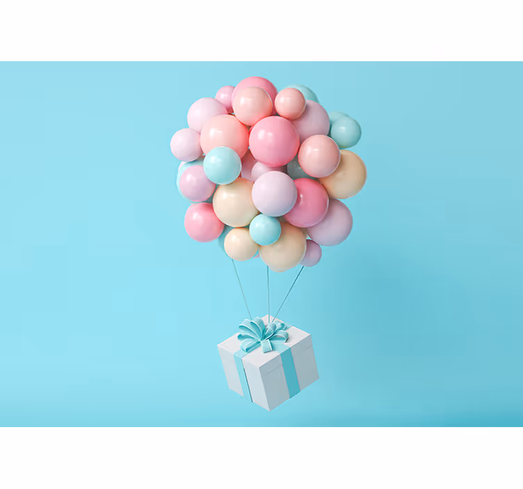 Balon kup fototapeta otroška - TenStickers