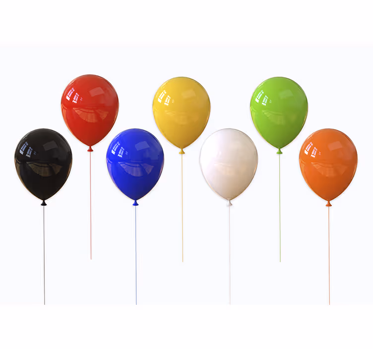 Colorful balloon display fototapete s teksturami - TenStickers