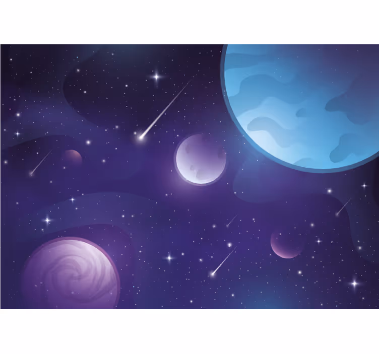 Celestial orbital view vesoljski fototapeti - TenStickers