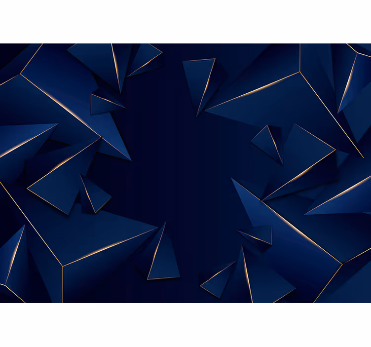 Geometric shard composition abstraktni fototapeti - TenStickers