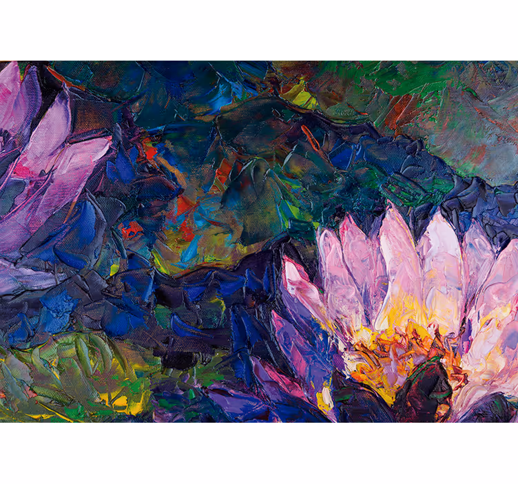 Lotus blossom abstract fototapete cvetje - TenStickers