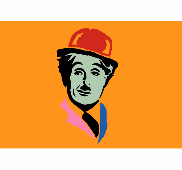 Iconic silent film star fototapeta umetnost - TenStickers