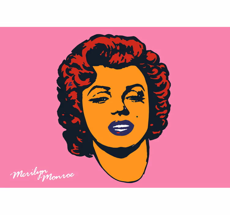 Marilyn monroe izvirna stenska poslikava pop art - TenStickers