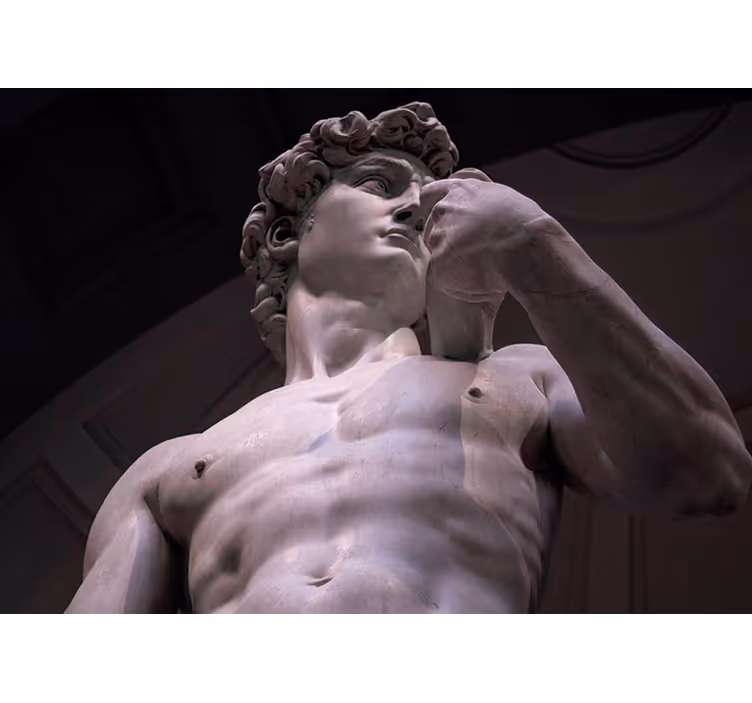 Michelangelo's marble figure fototapete klasične umetnosti - TenStickers