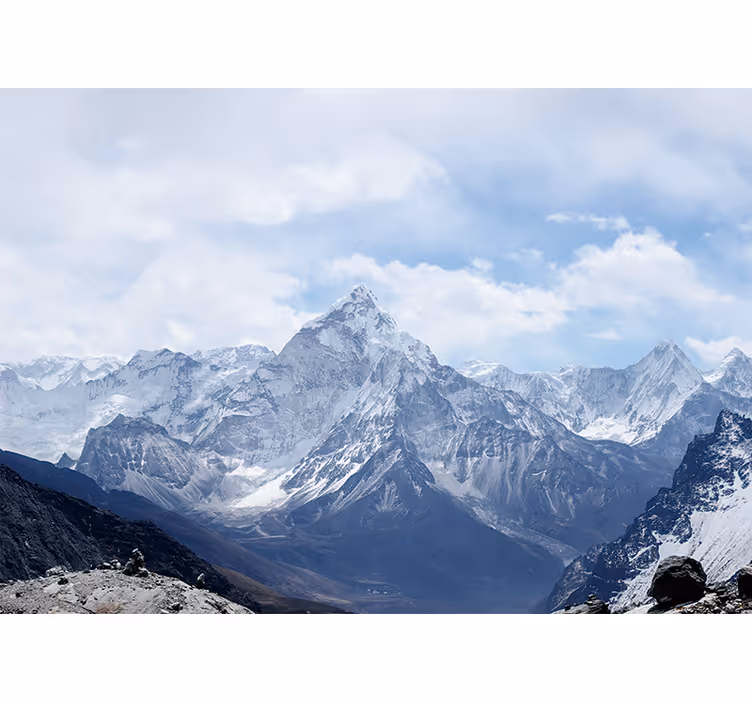 Grand snow-capped summits fototapeta z gorami - TenStickers