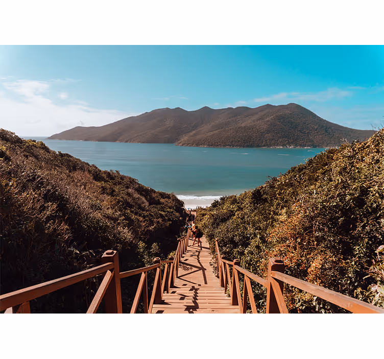 Serene ocean pathway stenske poslikave - TenStickers