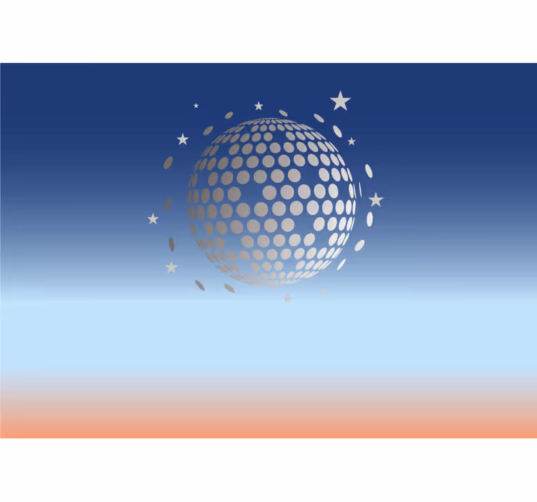 Disco ball design fototapete z glasbeno tematiko - TenStickers