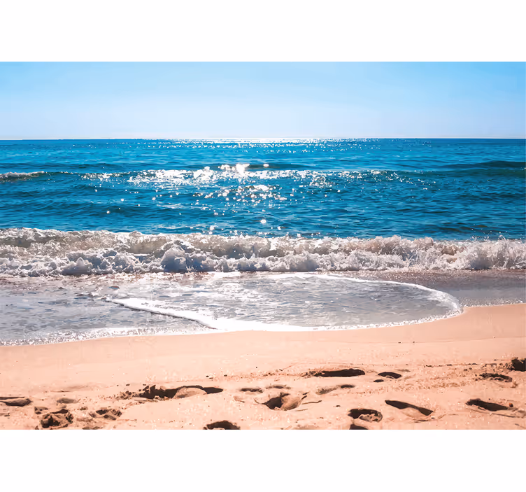 Beachside tranquility fototapete z morjem - TenStickers