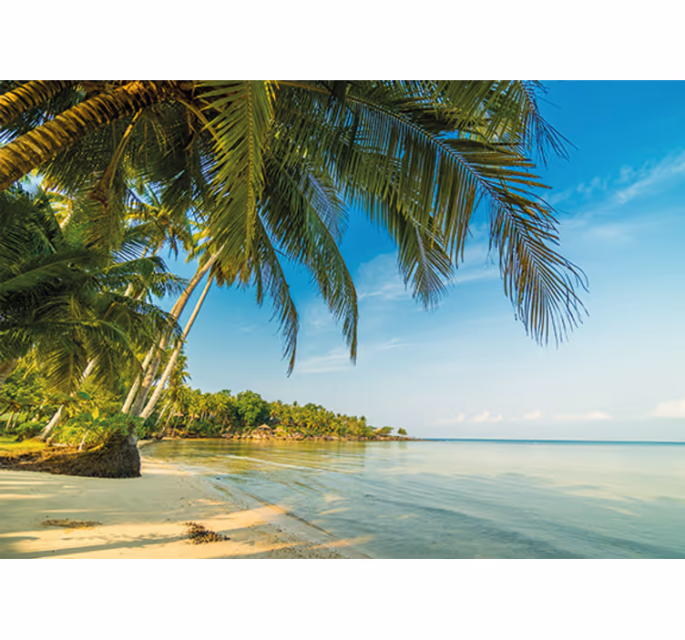 Tranquil beach scene fototapete narava - TenStickers