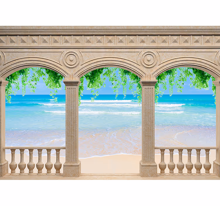Coastal arch view stenske poslikave - TenStickers