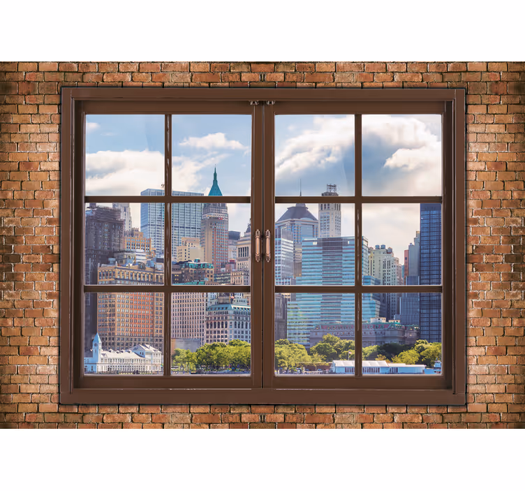 Skyline views manhattan fototapeta new york - TenStickers
