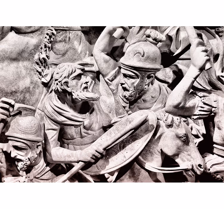 Ancient battle scene fototapete klasične umetnosti - TenStickers